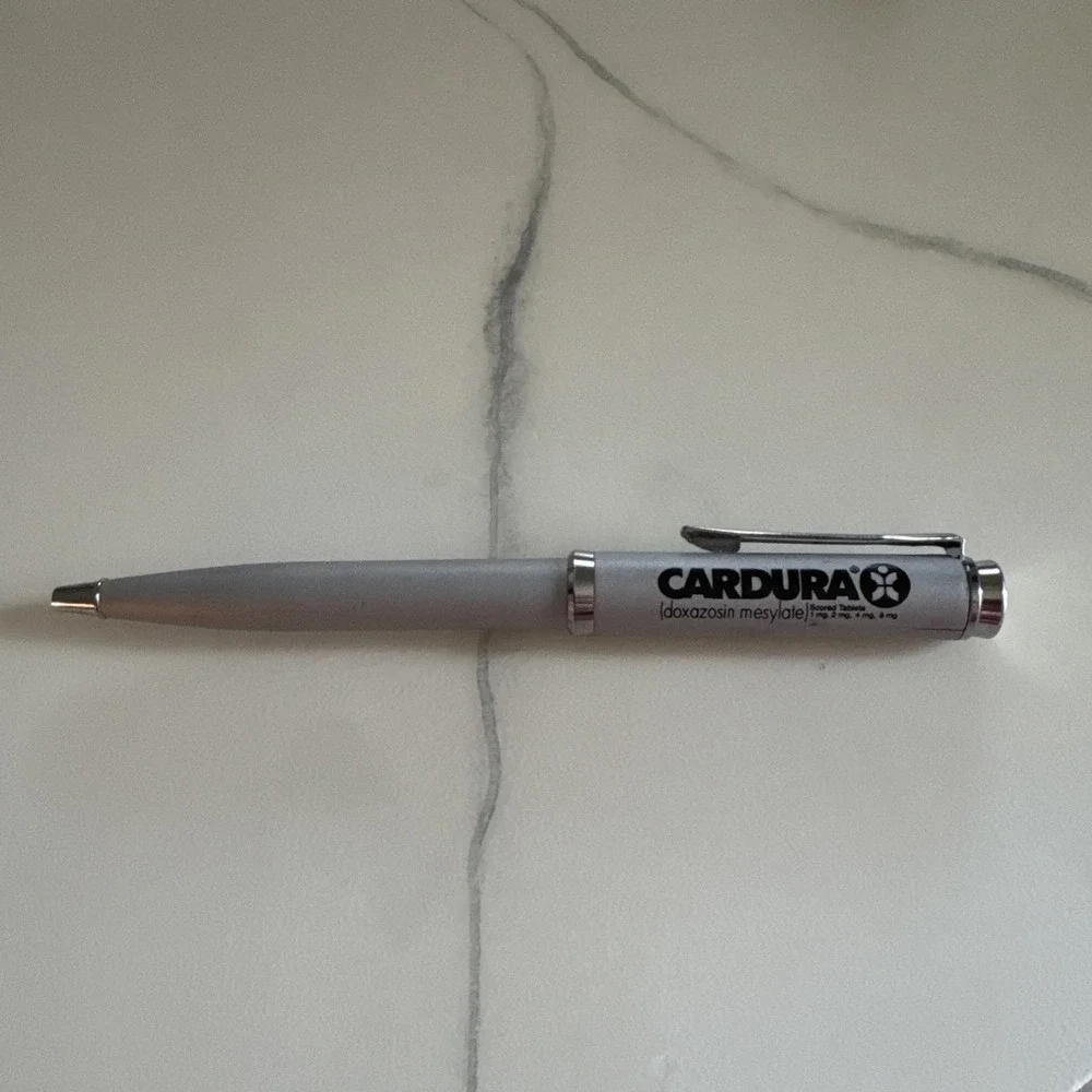 CARDURA Heavy Metal Medical Drug‎ Rep Pharmaceutical Pen Collectible Advertising